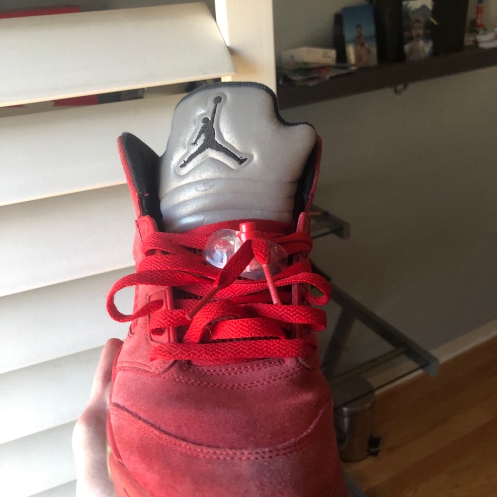 Jordan 5 Red Suede Size 11 - Picture 6 of 10
